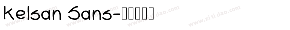 Kelsan Sans字体转换